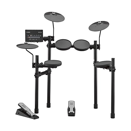 Yamaha DTX402K elektronisches Schlagzeug schwarz – Komplettes E-Drum-Set mit 415 professionellen Sounds – 10 Drum Kits