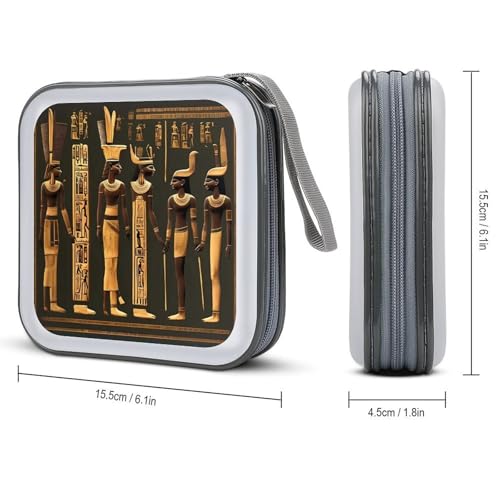 Boîtier rigide pour 40 DVD hiéroglyphe égyptien de qualité - 2