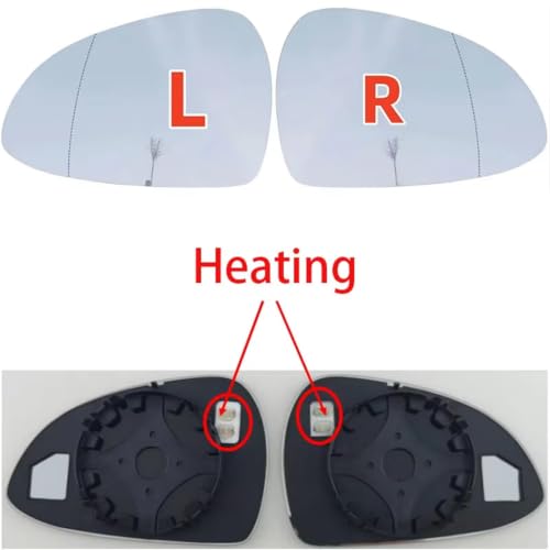Verre retroviseur chauffant grand angle pour 911 de 2012 a 2018 - 2