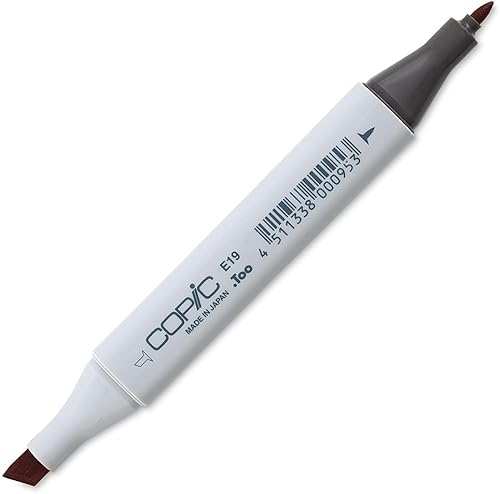 Copic Marcador con punta reemplazable, E19-Copic, Redwood
