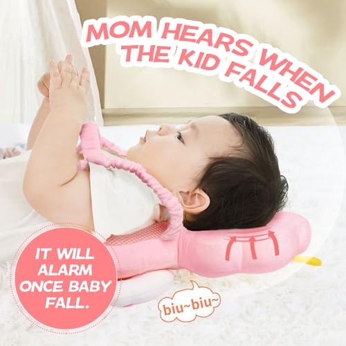 Image of Pucmaoci Baby Head Protector Backpack: Alarm Function, Adjustable and Ultra-Light(Angel)