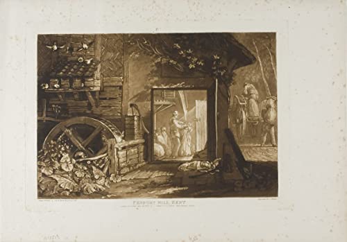 Impression d'affiches Moulin de Pembury sur toile 60x90cm pour décoration mural