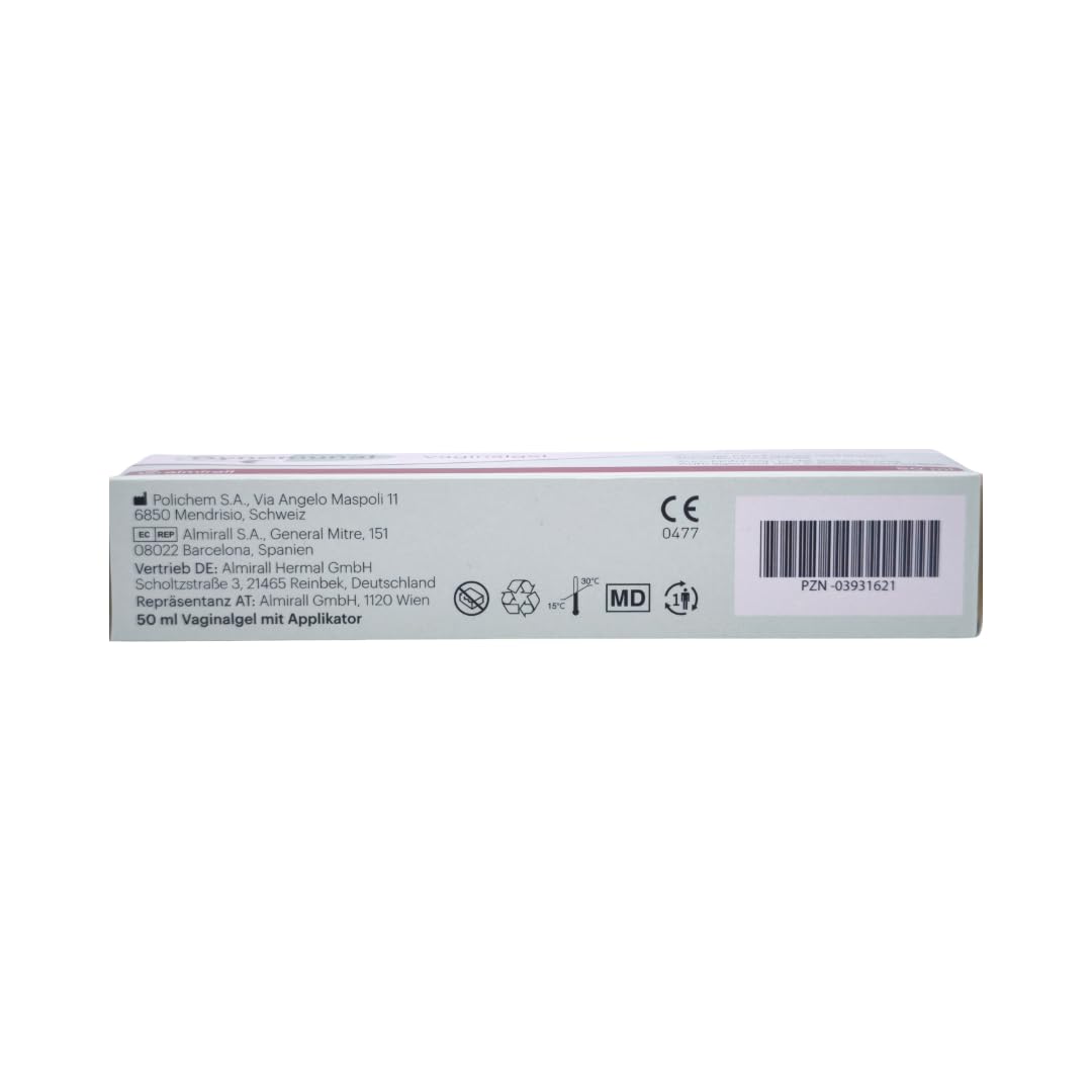 Gynomunal Vaginalgel 50 ml I Hormonfreies Vaginalgel bei Trockenheitsgefühl im Intimbereich I mit Hyaluronsäure, Liposomen & Vitamin E I inkl. Applikator I Intimpflege I mit Pharma Perle Duschgel (3x)