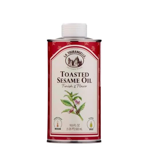 La Tourangelle, Toasted Sesame Oil, Great for Cooking, Add to Noodles, Stir-Fry, Vegetables, Vinaigrettes, and Marinades for Authentic Asian Cuisine, 16.9 fl oz