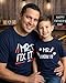 Mens Mr Break Father Son Matching Shirts Daddy and Me Outfit (L) Blue