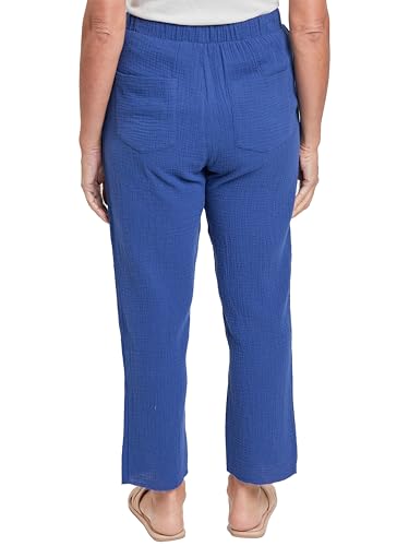 Royalty For Me Womens Women's Double Gauze Relaxed Fit Cropped Pant with Frayed Hem Deal4