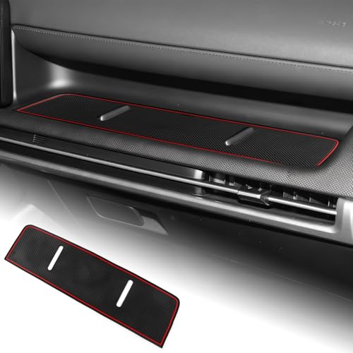 KUNGKIC Für Hyundai Tucson 2025 Anti-Rutsch-Matte für Beifahrersitzablage Tablett Silikon Mat (Rot)