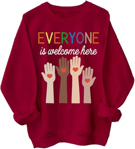 Everyone Is Welcome Here Hoodie Idaho Teacher Everyone Is Welcome Here Sweatshirt Shirt Unisex Pullover Hoodie