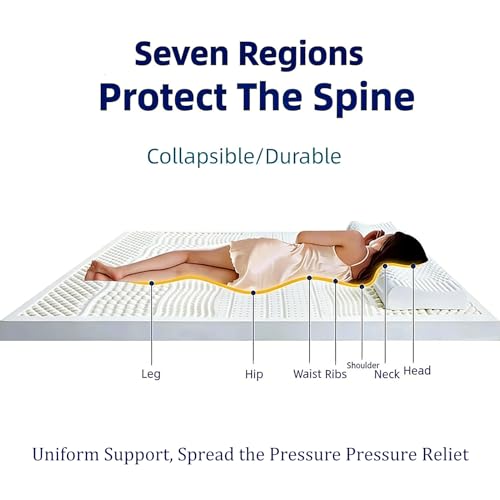 Colchón de látex natural para dormitorio flexible con funda suave 4