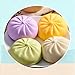 Giant Dumpling Squishy Fidget Toy with Steamer Case - Jumbo Steamed Bun Sensory Stress Relief Ball - Novelty Desk Squeeze Anxiety Relief Gift for Adults & Teens (Green)