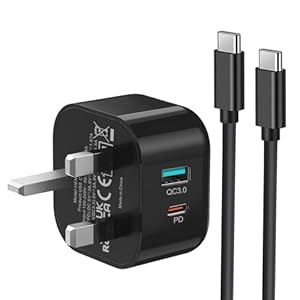 Samsung Charger Cable Fast Charge and Plug 25W Super Fast Charging for Galaxy S23/S22/S21/S20/S20fe/S10/S9/A04S/A14/A13/A23/A24/A33/A34/A52/A53/A54/M14/M33/M53/M54,Type C Phone Charger Plug and Cable