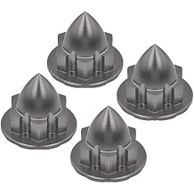Aluminum 22mm Wheel Cone Locker for Traxxas 15 X Maxx 6S / X Maxx 8S / XRT 8S / 16 Funco Pro Scale Sand Car Upgrades - 4Pc Set Gray Silver