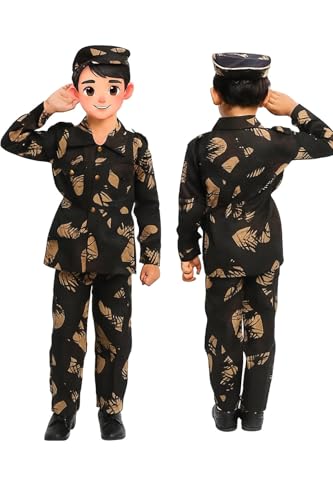 Kids Camouflage Soldier Costume for Boys & Girls | Army Style Fan...