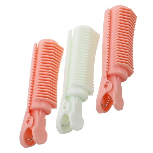 SHERCHPRY 3pcs Fluffy Hair Clips Set No Heat Overnight Curler for Root Volume Bangs Damage Hair Rollers for Blowout Look
