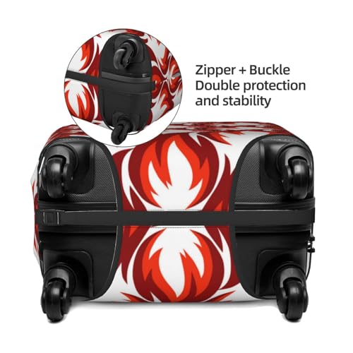Fire Symbols Luggage Cover Protector Anti-Scratch Washable Fits 18-32 Inch Luggage-Small4