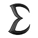 Coepoch Mazda Black Sporty Metal Evil 'M' Rear Trunk Badge Decal Emblem 3 5 6 M3 M5 M6 Sedan