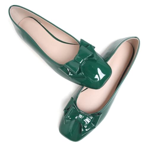 Image of Dear Time Women's Casual Foldable Ballet Flats Square Toe Ballerina Flats Shoes Comfortable