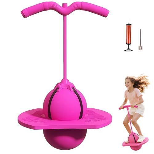 Pogo Sticks for Girls and Teens, Safe Bouncing Toy for Kids Age 10+, Suitable for Adults Up to 200lb, Indoor Outdoor Use with Non-Slip Foot Pads