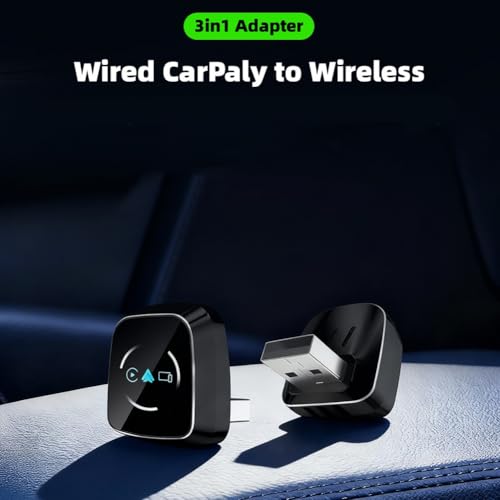 Adaptador CarPlay con cable a inalámbrico y Android Auto para coche 7