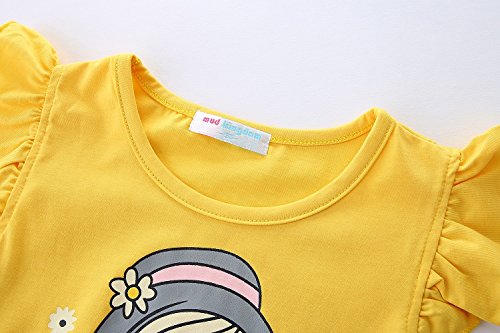 Mud Kingdom Toddler Girls Short Sets Summer Holiday Daisy Flower Outfits 4T #TOP5