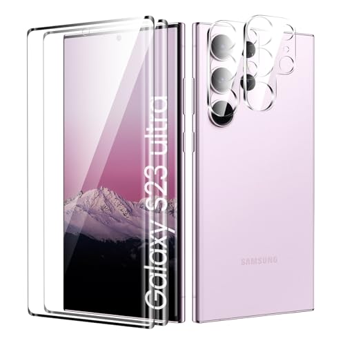 Displayschutzfolie für Samsung Galaxy S23 Ultra, Fall Freundlich, Kante an Kante, Blasenfrei, Ultra-HD Schutzfolie Displ...