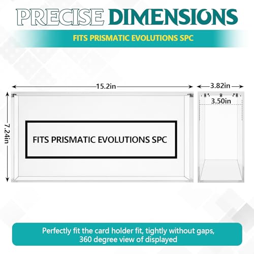 Image of Cinnvoice 1 Pcs Acrylic Magnetic Case Booster Box Protective Case Stackable 4mm Thick Magnetic Closure Gifts for Collectors, Cards Not Included (Compatible with Prismatic Evolutions Spc)