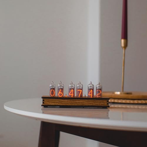 Nixie Star Authentic Nixie Tube Clock With Replaceable In-14 Nixie Tubes, Temperature Sensor, Alarm Clock, High Precision, Made In Ukraine  thumb #7