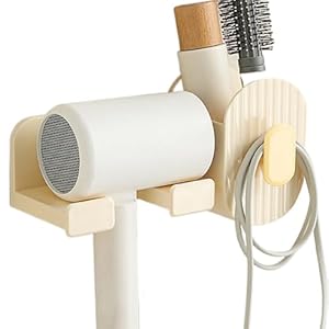 Uhngw Föhn opslag, wandrek föhn houder organisator | Ruime organisatie voor kaptafel opslag voor kam handdoek cosmetica