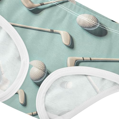 ZZKKO Golf Balls Clubs Girls Underwear Toddler Panties for Girls Comfort Brief Size 2T-8Y3