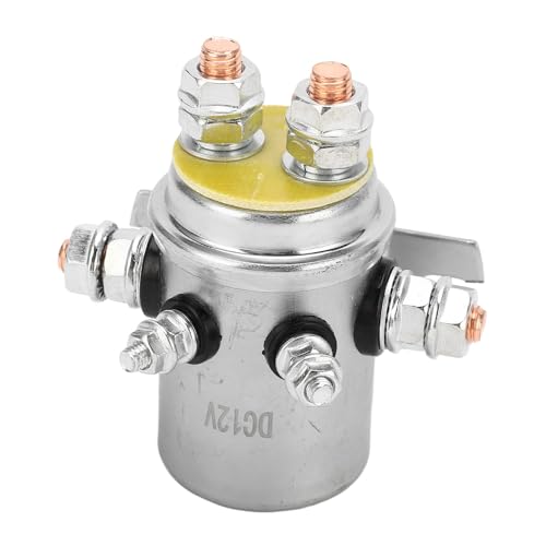 CC 12V Relais de Solénoïde de Treuil 600A Accessoire de Relais de Démarreur avec Boîtier Isolé en ABS pour VTT