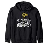 Funny Meme - Windmill Cancer Survivor Zip Hoodie