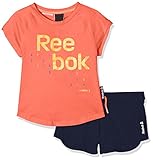 Reebok-G ES SS SET-BK4370 Reebok G ES SS Set Sets, Niñas, Naranja, 2XS