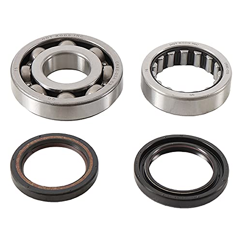 Hot Rods K073 Main Crank Bearing And Seal Kits - Compatible With 2006-2016 Honda Crf 250R, 250X - Dirt Bike Parts, Bearing Replacement Kit, Meets Oem Specifications #TOP5