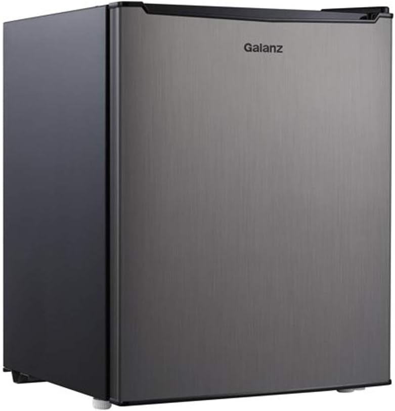 Galanz - 2.7 Cubic Feet Compact Dorm Refrigerator, Stainless Steel LooK - iii