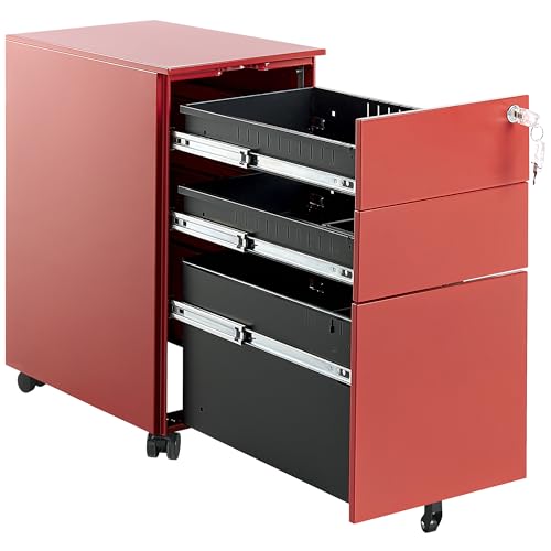Rangement de bureau à tiroirs verrouillables pour documents - 6