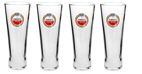 Amstel Lot de 4 verres à bière