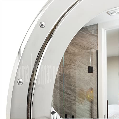Nagina International Deluxe Class Chrome Porthole Mirror 24" - Porthole - Nautical Wall Hanging - Image 4