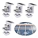 Produktbild Viilich 4pcs Solarpanel Halterung Endklemme Kit, Solar Panel Randklemme Halterungen , Halterung aus Aluminiumlegierung mit Druckblockschraube , Dach-Photovoltaik-Solarmodulhalter(45mm)
