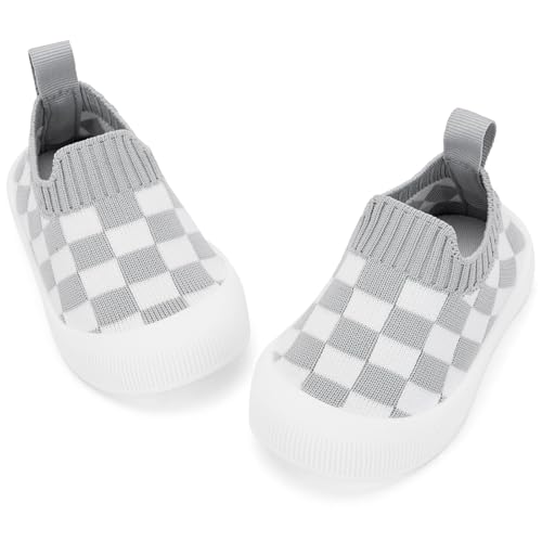 Image of BACSAC Baby Toddler Unisex Infant Shoes Boys Girls Beige Mesh Breathable Non-Slip Soles 6-36 Months