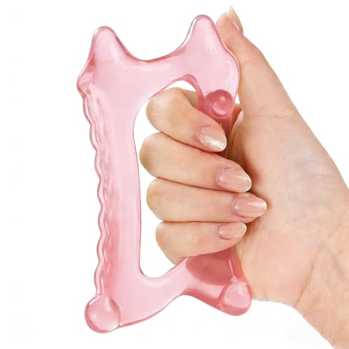 Großes Gua Sha Massagegerät mit natürliche harz，lymphdrainage massagegerät für beine，Rücken und gesicht，Körper-Gua-Sha mit Akupunktur-Stift-Funktion für Tiefengewebe- und Cellulite-Massage.