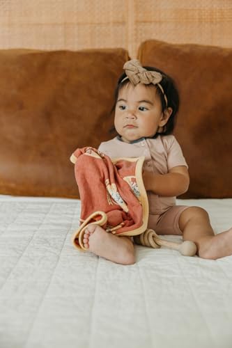 Image of Copper Pearl Baby Security Blanket Set of 2 - Portable Size for Self-Soothing On-The-Go, Ideal Baby Blankets for Boys and Girls, Ultra-Soft, and Gift-Ready Loveys - Gryffindor