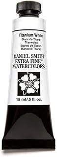 DANIEL SMITH Extra Fine Watercolor 15ml Paint Tube, Titanium White (284600118), 0.5 Fl Oz (Pack of 1)