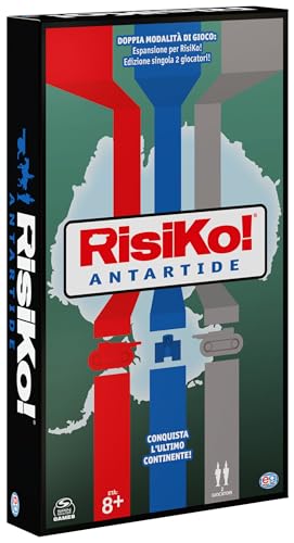 Editrice Giochi, Risiko, Risiko! Antartide - Gioco Da Tavolo Di Strategia - 2 Giochi In Scatola In 1, Per Adulti E Bambini - A Partire Dai 10 Anni - B