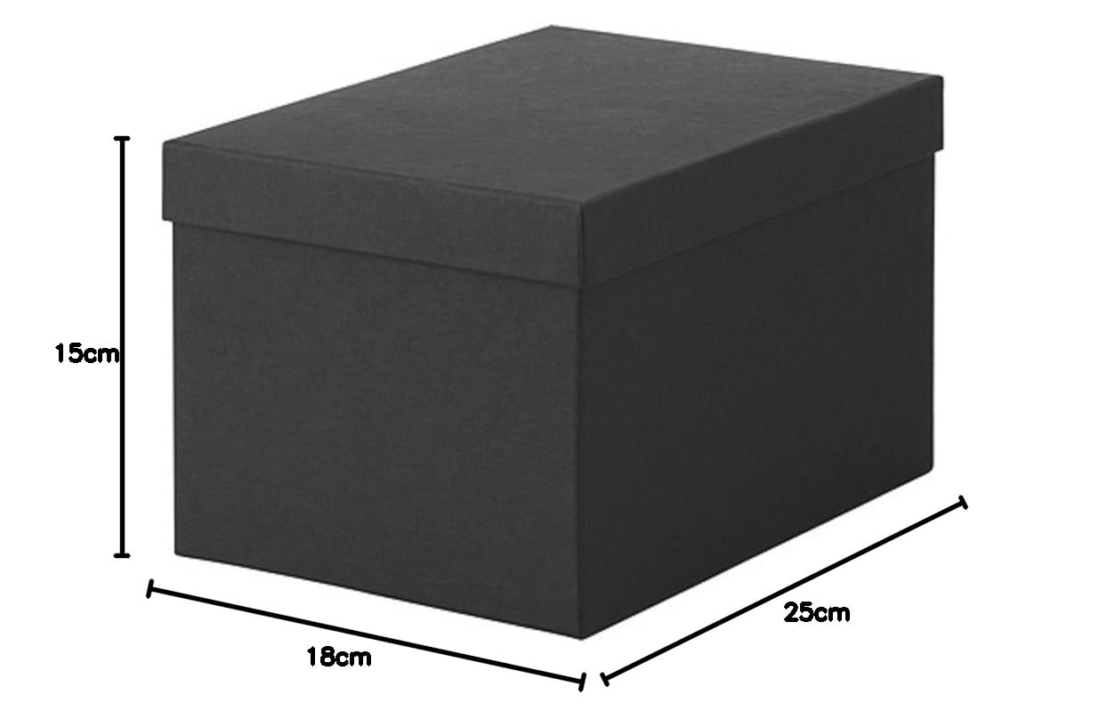 IKEA  収納ボックス Amazon｜IKEA/イケア TJENA 収納ボックス ふた付き18x25x15 cm