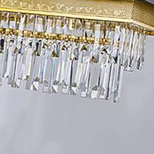Lustre en cristal moderne noir 85x30cm à 3 niveaux pour plafonnier de salon européen - 3