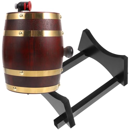 Unomor 3l Wooden French Style Barrels for Aging Beer Dispenser Stand for Parties