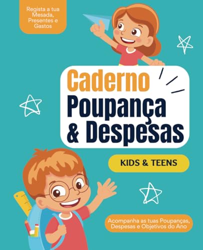 Caderno para registo de Poupança & Despesas | Crianças e