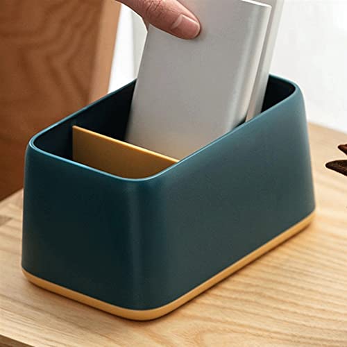VIDOJI Storage Boxes Desktop Remote Control Storage Box Multi Grids Storage Container Sundries Organizer for Home Class 3 Storage Box Tea Table Items – Bild 4