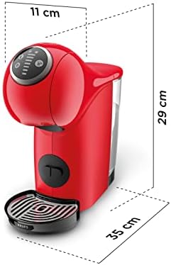 Krups Genio S Ekspres do Kawy, Czerwony, 0,8L