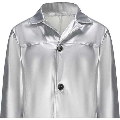 Chaqueta de cuero sintético para hombre miniatura 3